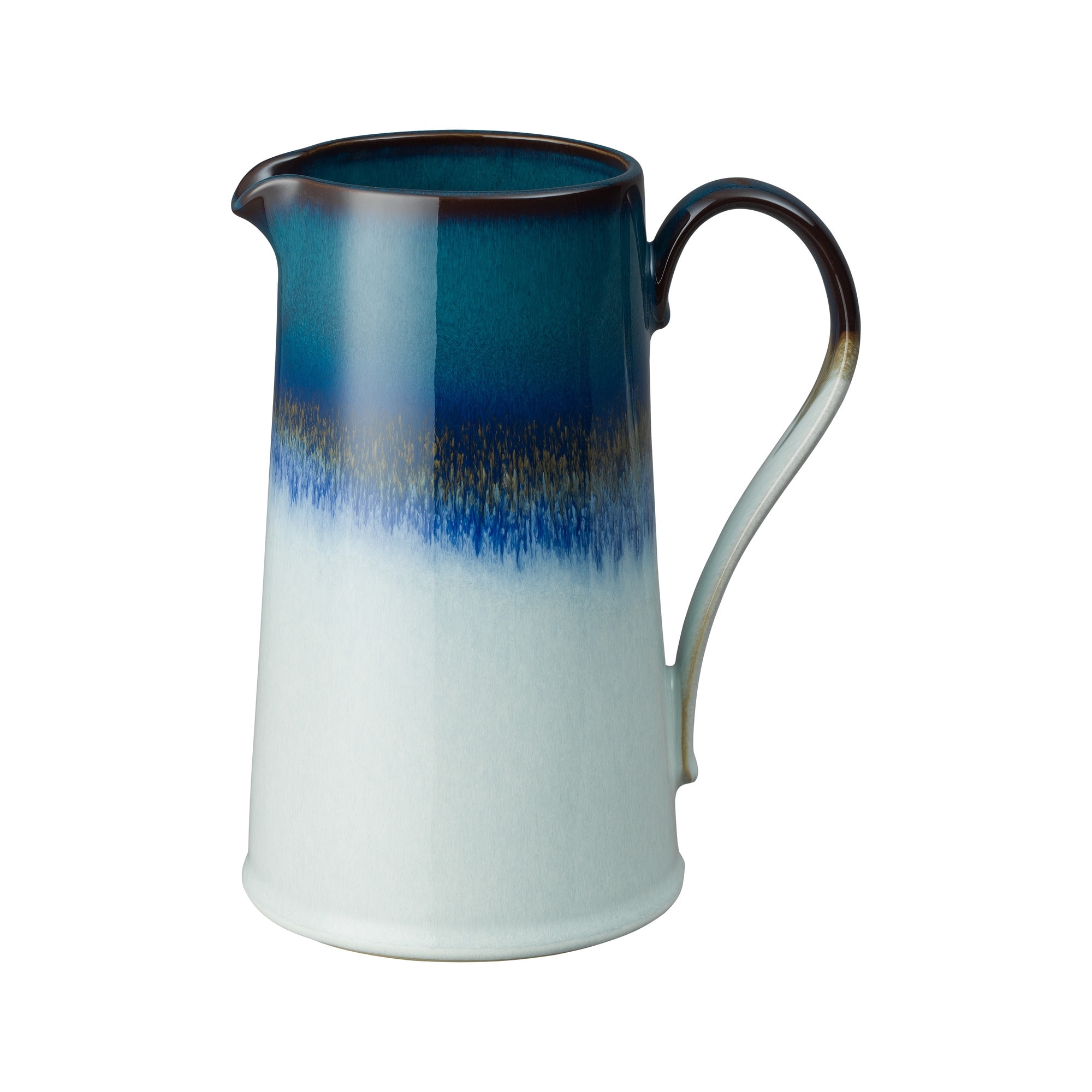 Product photograph of Statements Ombre Blue Large Jug from Denby Retail Ltd